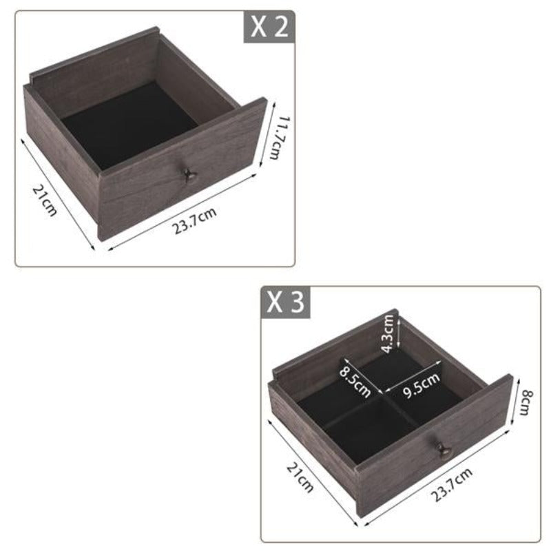 Standing Jewelry Armoire with Mirror 5 Drawers & 8 Necklace Hooks Jewelry Cabinet Chest with Top Storage Organizer