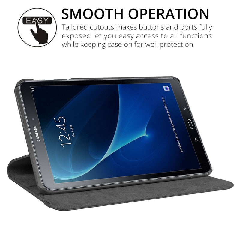 Rotating Case Stand Cover for Samsung Galaxy Tab A8 10.5 SM-X200 A7 SM-T500 8.7 T220 S6 Lite 10.4 P610 A 10.1 T510 T580 8.0 T290