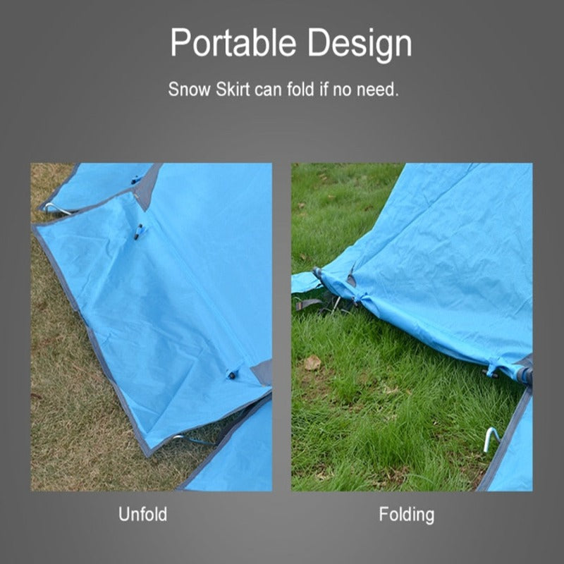 Separated Double Layer Winter Tourist Tent 2-3 Person 4 Season Rainproof Outdoor Family Camping Tent with Aluminum Pole