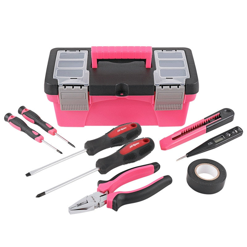 Home Repair Kit Combination Tool Set DIY Children's Tool Set Pink Hand Tools Set