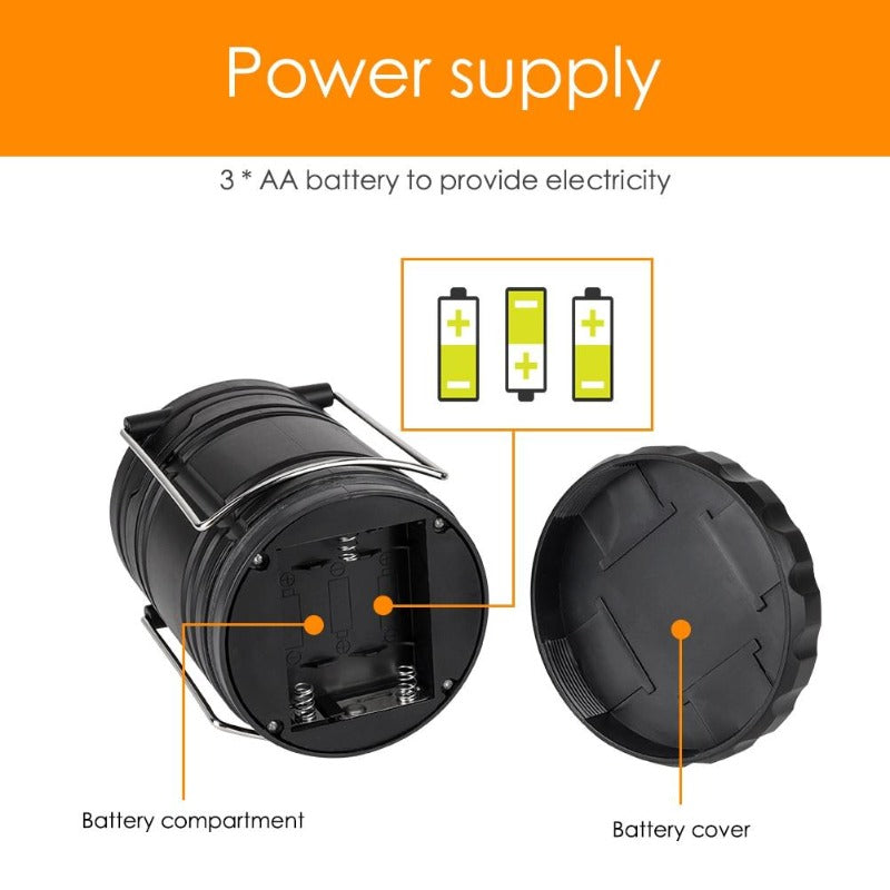 Portable Camping Lantern Hanging Tent Light Collapsible 30 LED Lightweight Flashlight Emergency Linternas For Hiking Camping