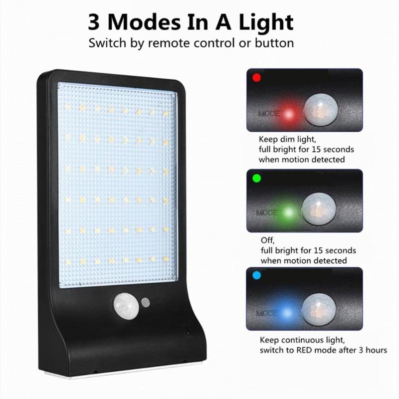 Solar Power Motion Sensor Garden Security Lamp Outdoor Waterproof Light Garden Wall Lamp Solar Lights