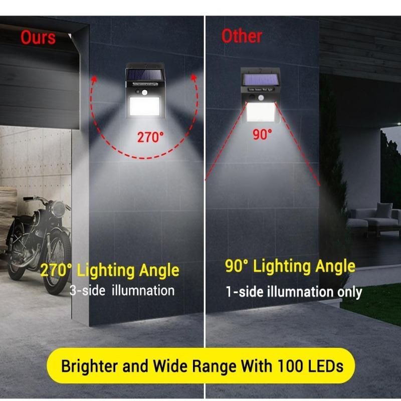 Solar Garden Lights Outdoor Solar Lamp PIR Motion Sensor Street Light Waterproof Wall Light for Patio Pathway