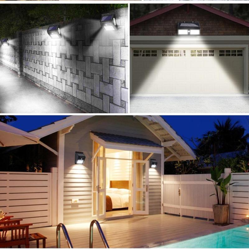 Solar Garden Lights Outdoor Solar Lamp PIR Motion Sensor Street Light Waterproof Wall Light for Patio Pathway