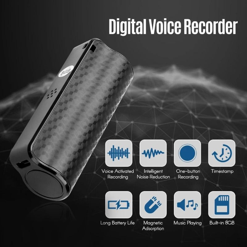 Mini voice Recorder Long-Distance sound recorder Audio Digital Voice Recorder 8GB 16GB 32GB Smallest voice recorder player