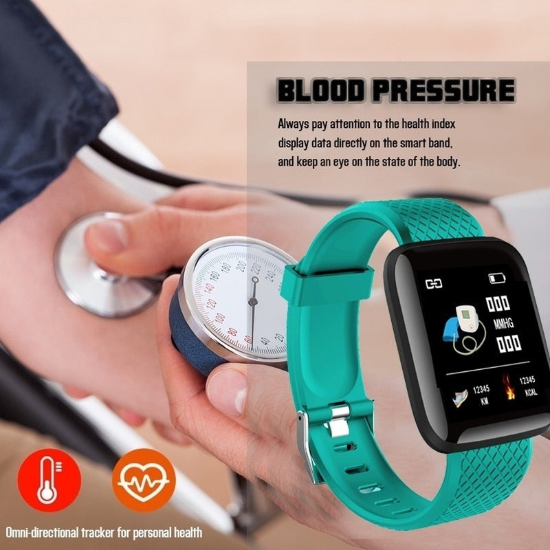 Smartwatch 116 Plus Smart Bracelet IOS Android Electronics Smart Fitness Wristwatch Tracker With Silicone Strap Watche