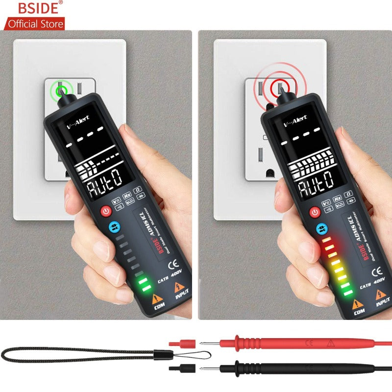 Voltage Detector Tester 2.4"LCD Non contact Live wire Indicator Electric Pen Voltmeter Multimeter NCV Continuity Hz Test