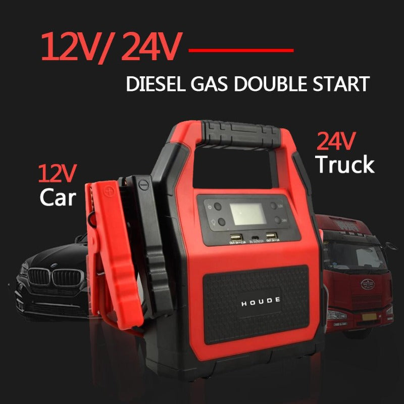 High Capacity 45000mah Lithium Battery Charger Power Bank 24V Diesel Engine Jump Starter Portable 24Volt Car Battery Booster