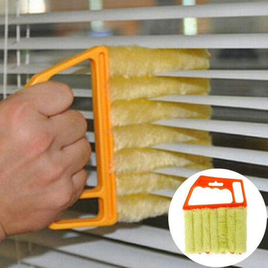 Microfiber Window cleaning brush air Conditioner Duster cleaner with washable venetian blind blade cleaning cloth