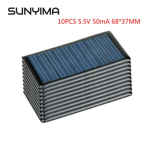 Solar Panel Polycrystalline 68*37MM Mini Sunpower Solar System DIY for Battery Cell Phone Charger