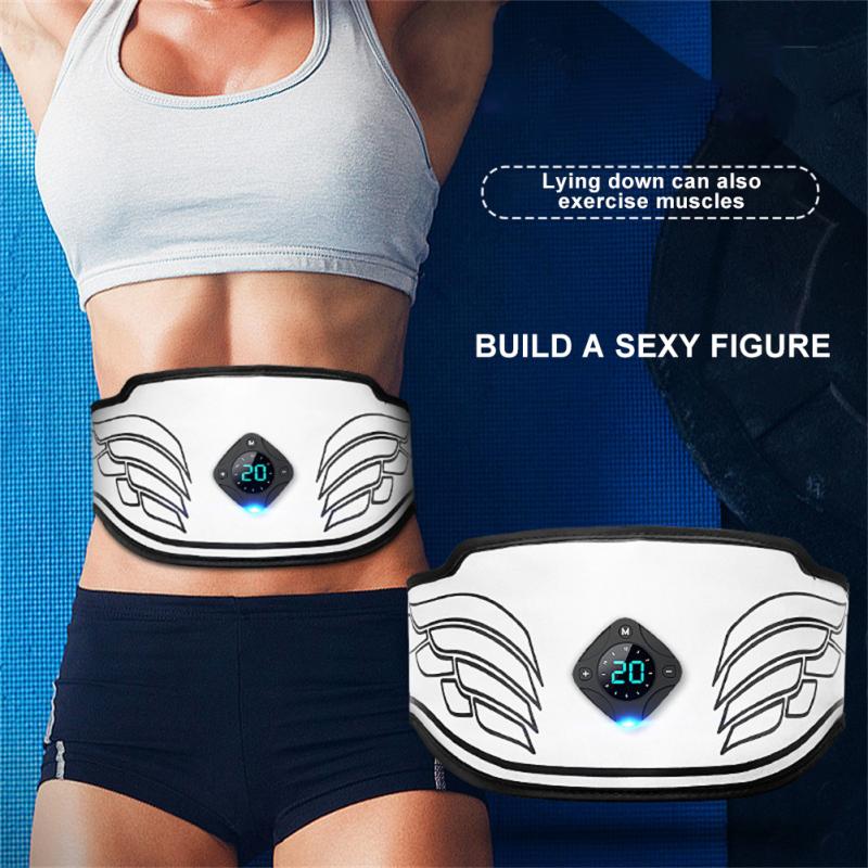 Muscle Stimulator EMS Abdominal belt Trainer LCD Display Abs Fitness Training Home Gym Weight Loss Body Slimming belly training
