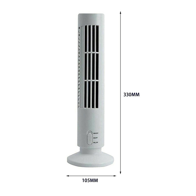 USB Bladeless Fan Mini Vertical Air Conditioner Household Humidification Air Circulation Coolers For Home Office Bedroom