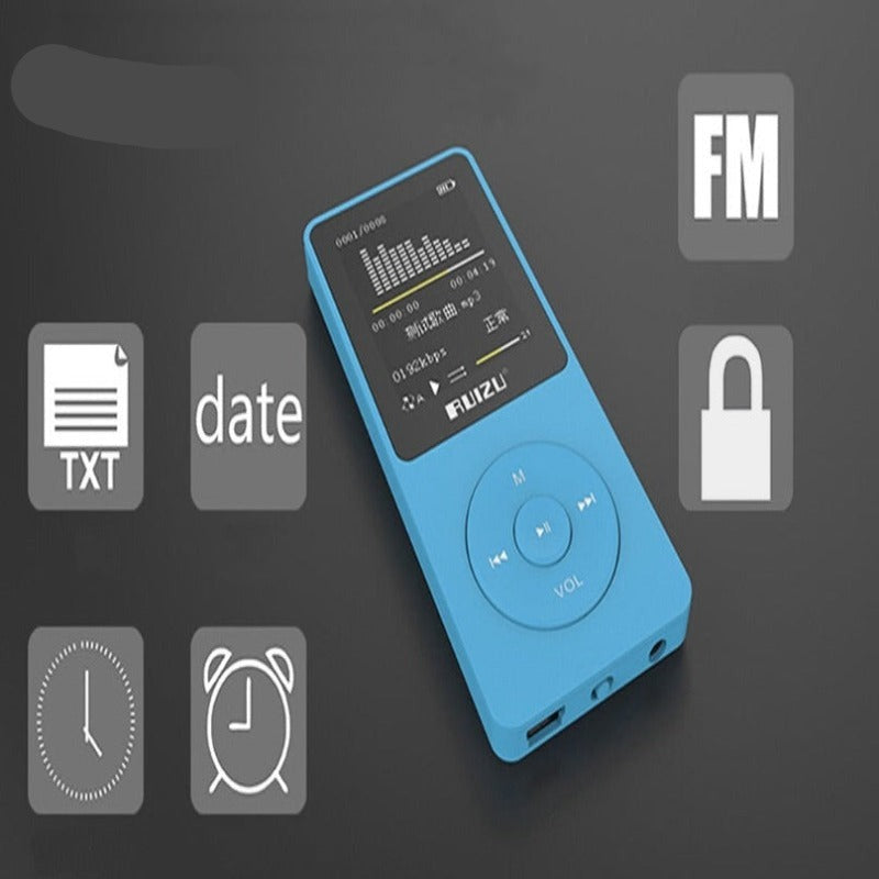 MP3 Player 8GB Portable Music Player Lossless Audio Player Walkman Support FM Radio Recording EBook Clock Video Player