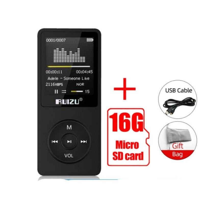 MP3 Player 8GB Portable Music Player Lossless Audio Player Walkman Support FM Radio Recording EBook Clock Video Player