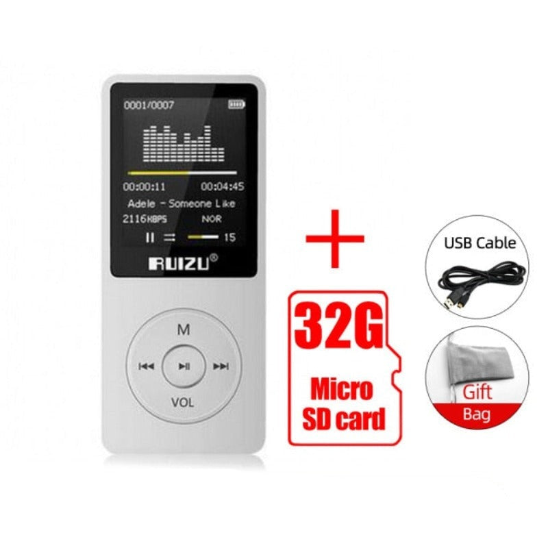 MP3 Player 8GB Portable Music Player Lossless Audio Player Walkman Support FM Radio Recording EBook Clock Video Player