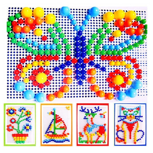  Plastic Nail Composite Picture Creative Mosaic Kit Diy Puzzle Toy For Kids Children