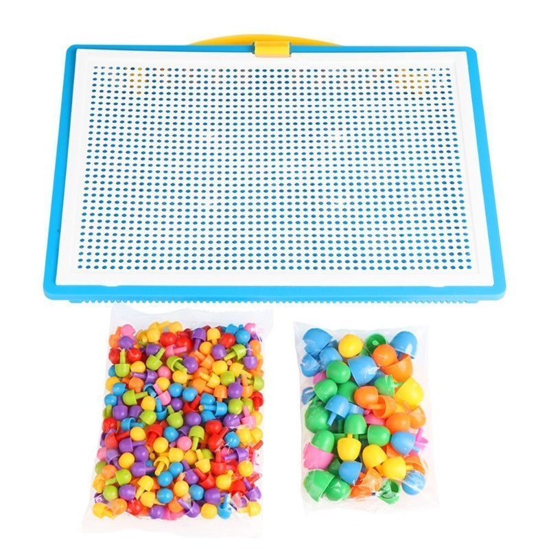 Plastic Nail Composite Picture Creative Mosaic Kit Diy Puzzle Toy For Kids Children