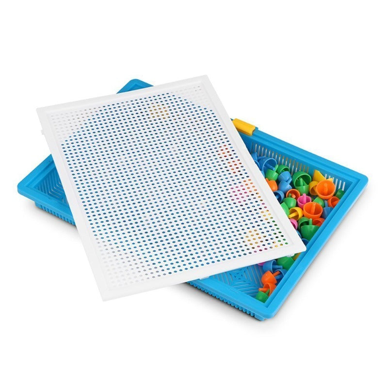 Plastic Nail Composite Picture Creative Mosaic Kit Diy Puzzle Toy For Kids Children