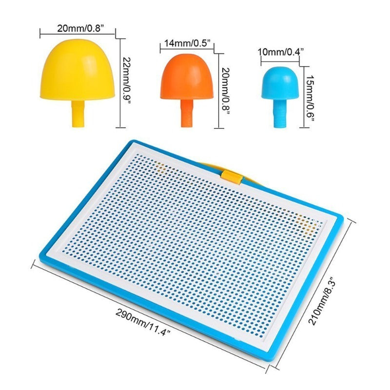 Plastic Nail Composite Picture Creative Mosaic Kit Diy Puzzle Toy For Kids Children