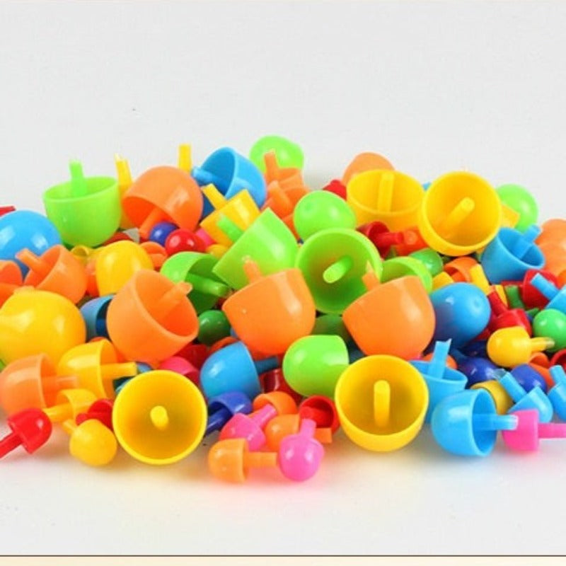 Plastic Nail Composite Picture Creative Mosaic Kit Diy Puzzle Toy For Kids Children