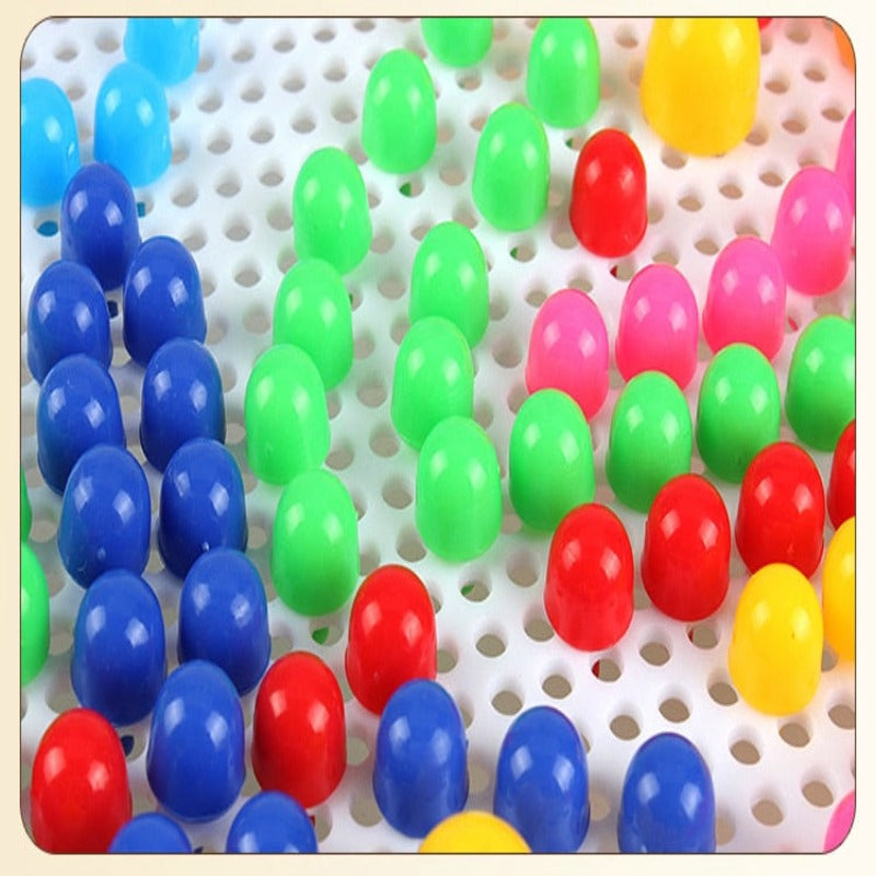 Plastic Nail Composite Picture Creative Mosaic Kit Diy Puzzle Toy For Kids Children