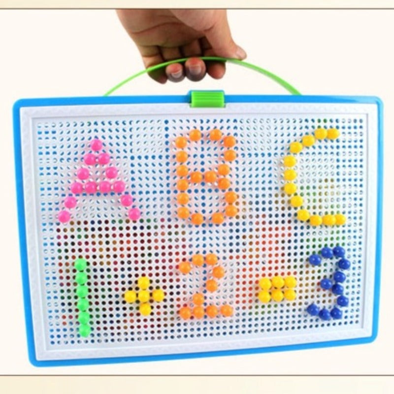 Plastic Nail Composite Picture Creative Mosaic Kit Diy Puzzle Toy For Kids Children