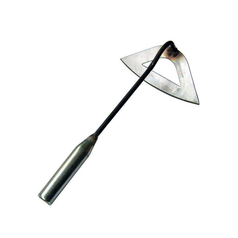 Full Steel Iron Gardening Handle Hollow Hoe Small Gardening Shovel Planting Flowers Digging Wild Vegetables Hoeing Grasses Tool