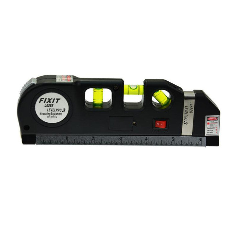 Laser Level Horizon Vertical Measure 8FT Aligner Standard and Metric Rulers Multipurpose Measure