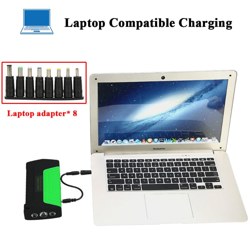 Jump Starter Multifunction Portable Power Bank 12V Car Battery Booster Emergency Starting Device Cables LED Flashlights Extra 2% Off