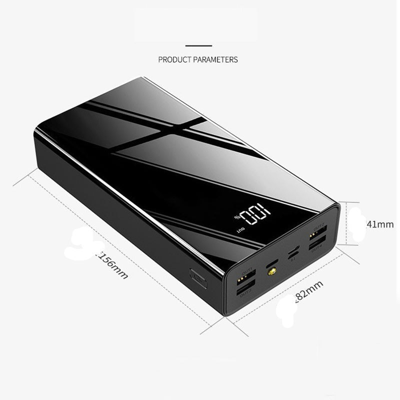 Power Bank With Flashlight Digital Display External Battery Charger Portable PowerBank Fast Charger for Xiaomi iPhone