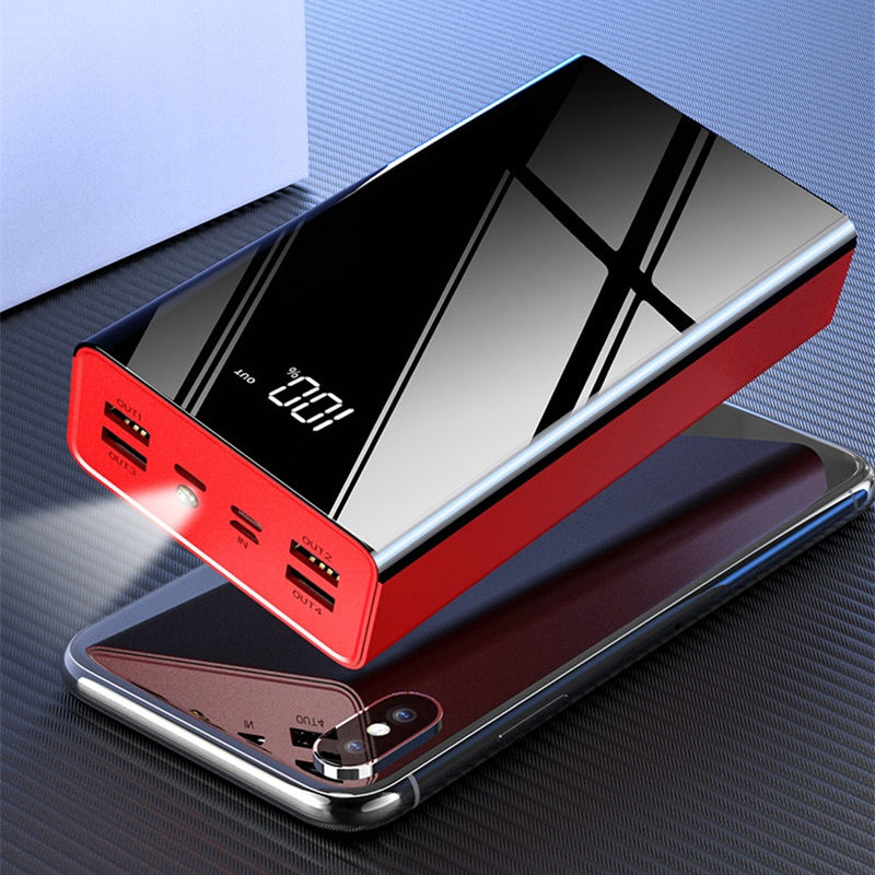 Power Bank With Flashlight Digital Display External Battery Charger Portable PowerBank Fast Charger for Xiaomi iPhone
