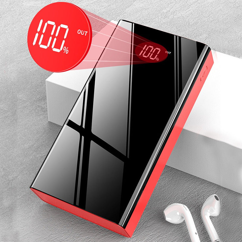 Power Bank With Flashlight Digital Display External Battery Charger Portable PowerBank Fast Charger for Xiaomi iPhone