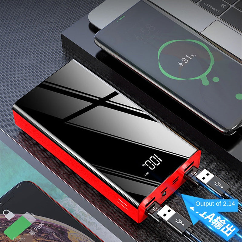  Power Bank With Flashlight Digital Display External Battery Charger Portable PowerBank Fast Charger for Xiaomi iPhone