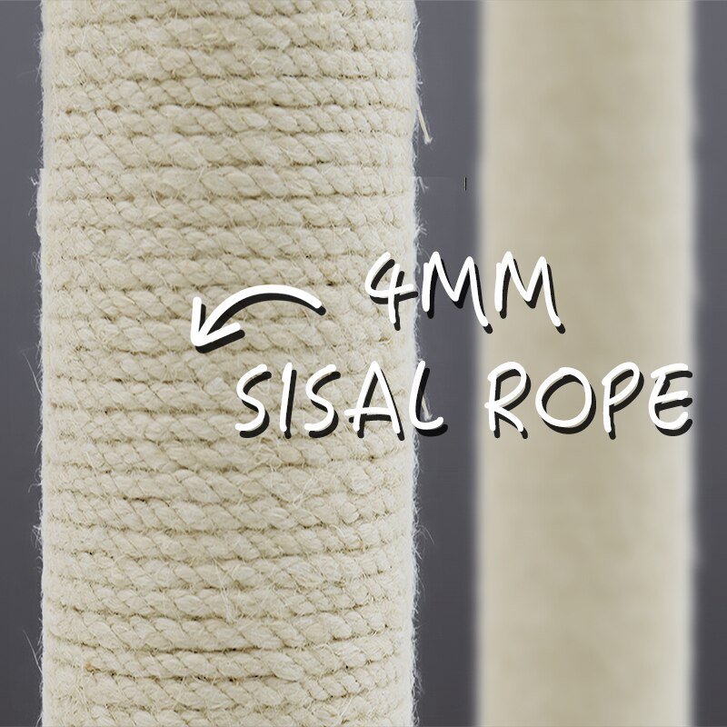 Luxury Multi-layer Cat Condo Bed House For Cat Durable Sisal Scratching Post Cat Tree With Hammock Cat Furniture