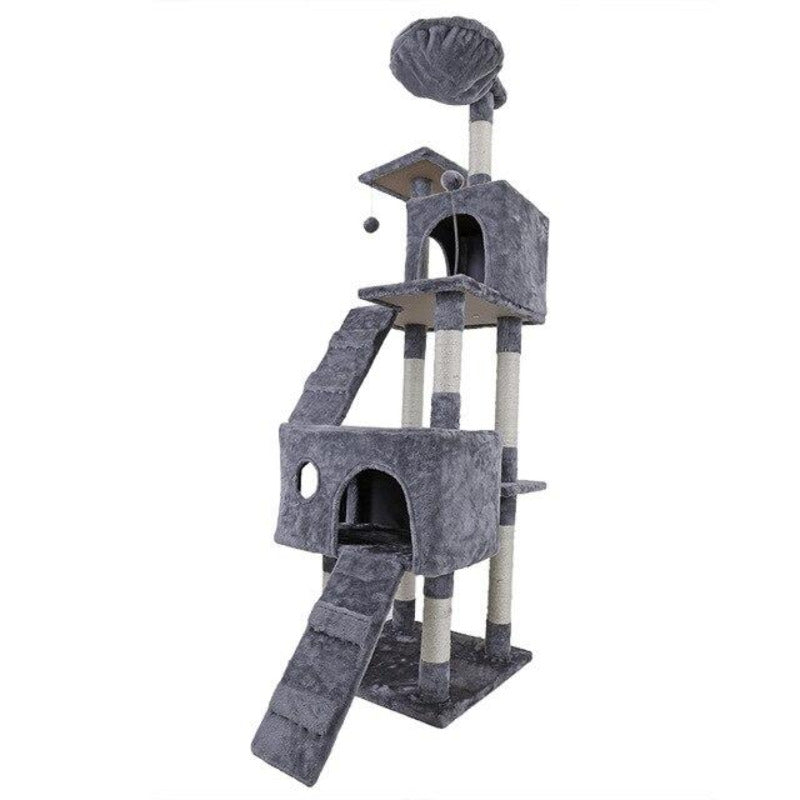 Luxury Multi-layer Cat Condo Bed House For Cat Durable Sisal Scratching Post Cat Tree With Hammock Cat Furniture