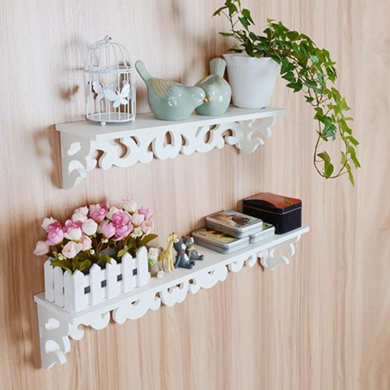 Garden Wooden Flower Stand, One-Character Wall-Mounted Shelf Flower Stand, Large Green Plant Pot Stand