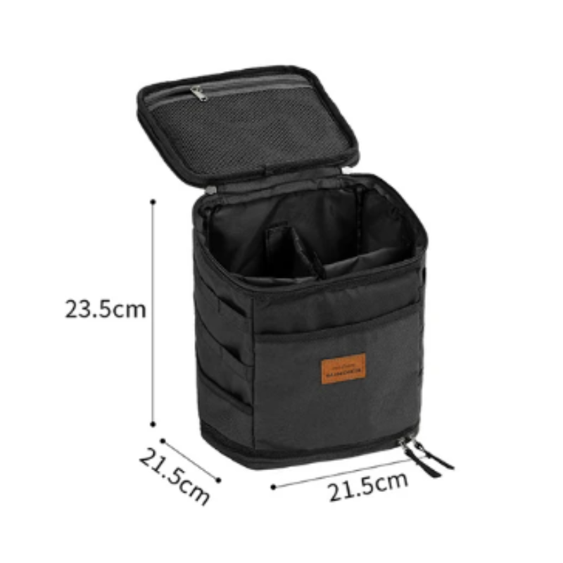 Camping Storage Bag Portable Oxford Cloth Large Capacity Gas Stove Canister Pot Carry Bag Storage Sack Picnic Basket