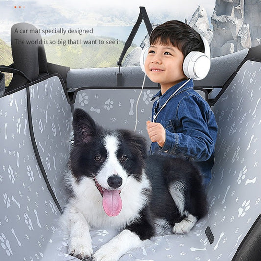 Carriers Waterproof Rear Back Pet Dog Car Seat Cover Mats Hammock Protector with Safety Belt Transportin Perro