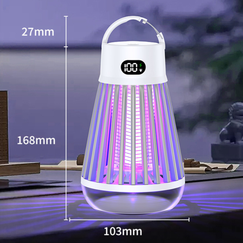 Digital Display Mosquito Killer Lamp Electric Shock Mosquito Trap Light Radiationless Insect Repellent Trap For Bedroom Outdoor Summer Gadgets