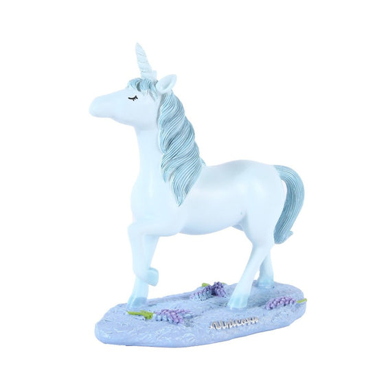 Blue Unicorn Resin Craft Pony Ornament