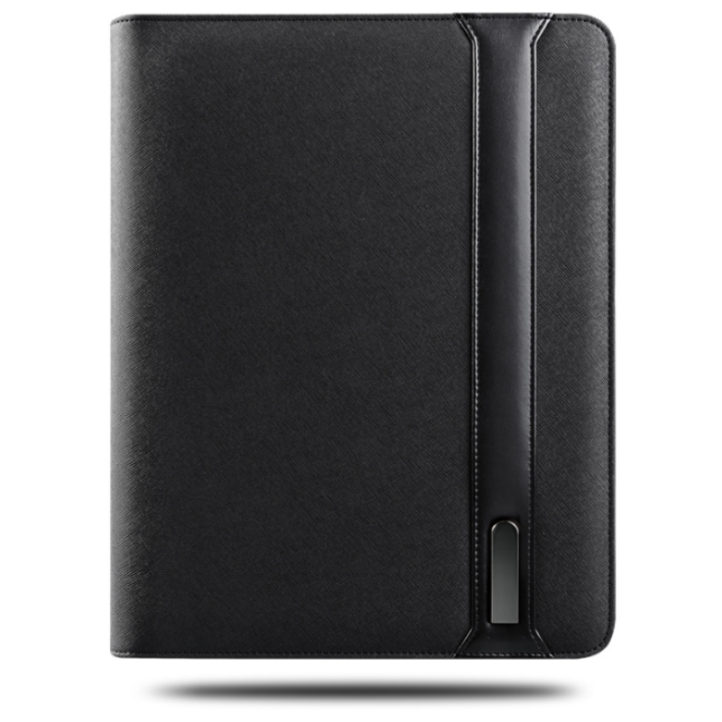 Multifunctional Rechargeable Folder Travel Notebook Composition Book Business Manager Bag File Folder With Wireless Power Charger Mobile Bag Holder