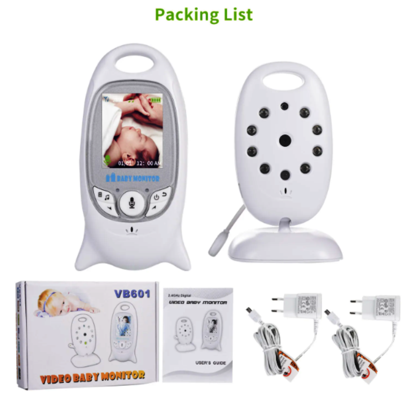 Baby Monitor 2 inch Beebe Baba Electronic Babysitter Radio Video Nanny Camera Night Vision Temperature Monitoring 8 Lullaby