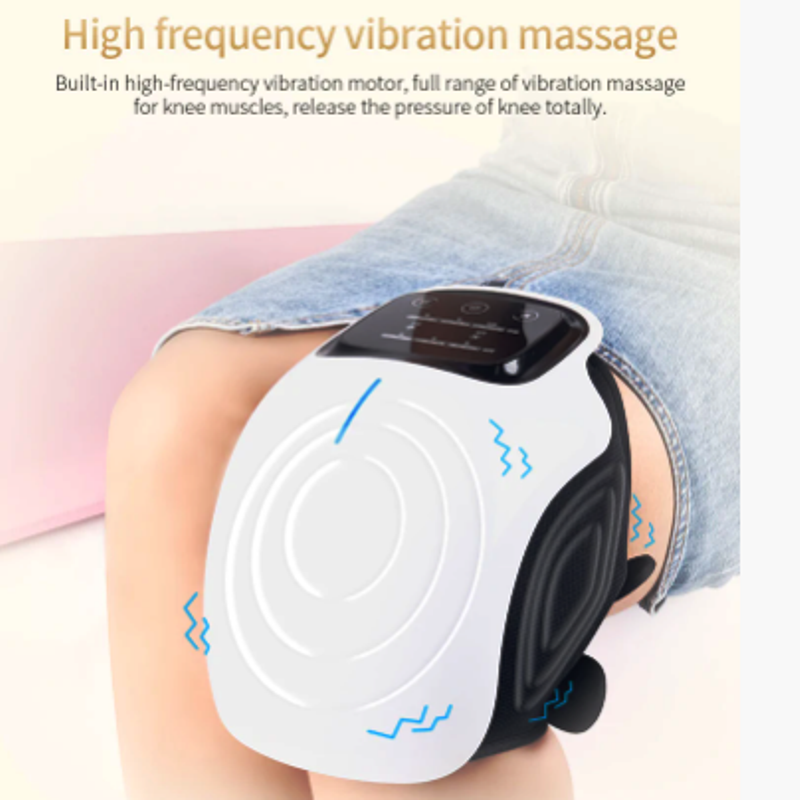 Smart Knee Massager with Heat and Kneading for Pain Relie Rechargeable LED Display Arthritis Massagers Infrared Heated Vibration Tool