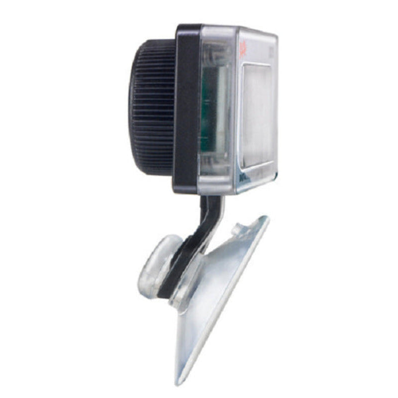 Car side mirror with a clear plastic cover on a white background