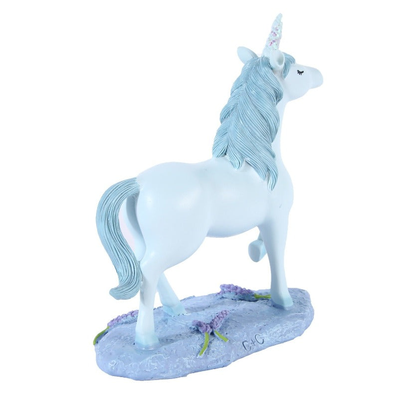 Blue Unicorn Resin Craft Pony Ornament