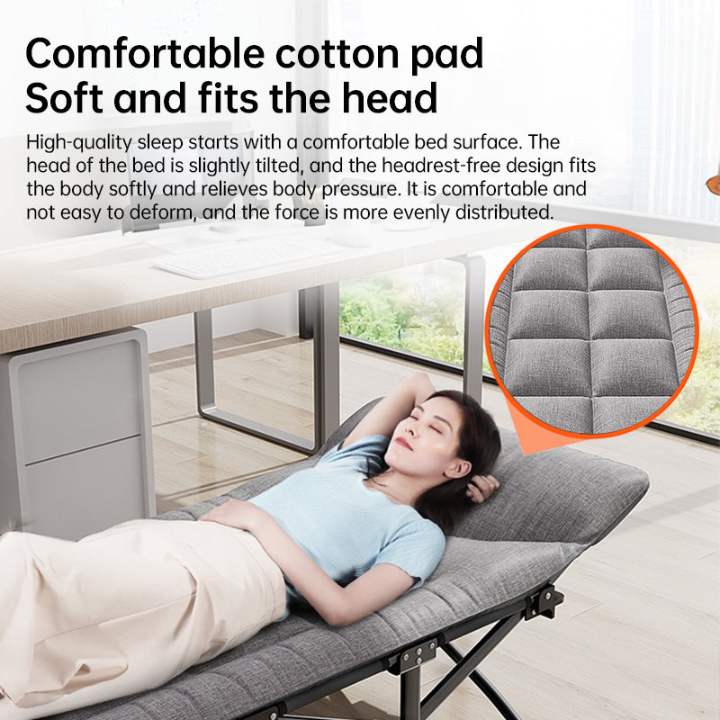 Outdoor Camping Bed, Foldable Camping Bed, Single Garden Siesta Bed, With Storage Bag, Lightweight