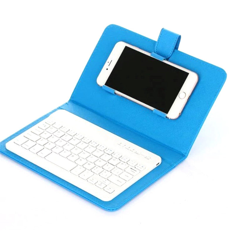 Portable Leather Phone Keyboard Case