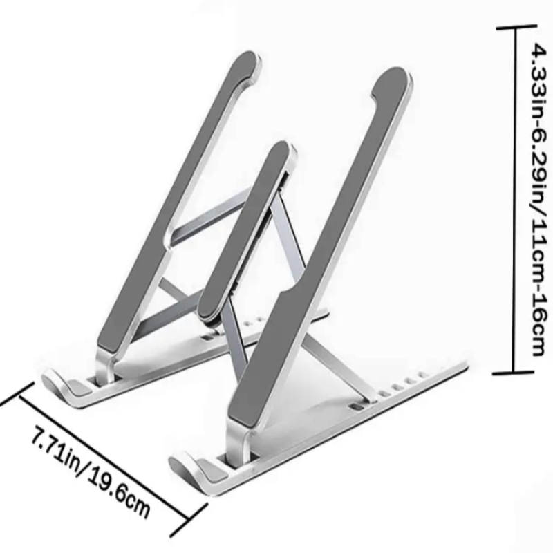 Portable Laptop Stand Foldable Height Adjustable Support Base Computer Cooling Stand Hollow Design Laptop Holder 