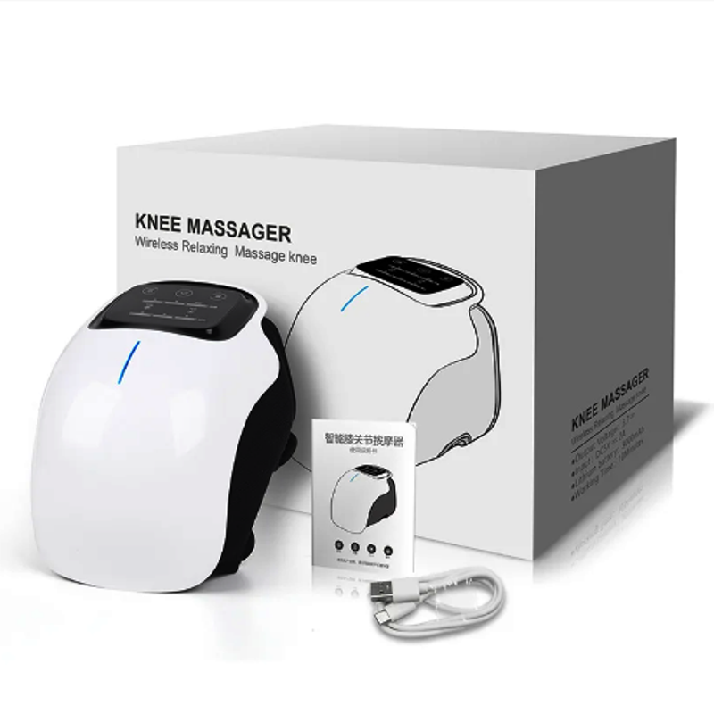 Smart Knee Massager with Heat and Kneading for Pain Relie Rechargeable LED Display Arthritis Massagers Infrared Heated Vibration Tool