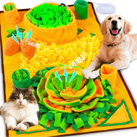 Large Snuffle Mat For Dogs Pet Interactive Training And Stress Relief Sniff Mat Feeding Mat Slow Feeder Dog Treat Mat Dog Toys